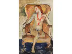 Untitled by Cesare Monti, oil on canvas, sold Dec 2023