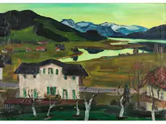 Abend am Tegernsee by Arnold Balwé, oil on canvas, offered Dec 2021