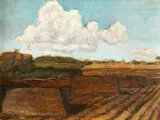 Torfabbaulandschaft by Otto Modersohn, oil on panel, sold Sep 2018