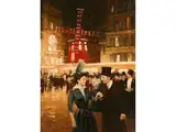 Paris, Nächtliche Strassenszene vor dem Moulin Rouge by Victor Guerrier, oil on canvas, sold Apr 2020