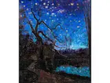 Sternennacht Über Einem Teich by Jacobus Johannes Doeser, 1884 – 1970, oil on canvas, offered Jun 2025