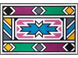 Untitled by Esther Mahlangu, acrylic, sold Jun 2023