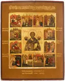 Russisch, 2.Hälfte 19.Jh., nach einer älteren Vorlage by Hl. Nikolaus und Vita, tempera, sold Mar 2021
