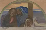 Le tre Marie by Augusto Sartori, oil, sold Mar 2021