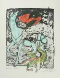 Drachentöter by Alois Carigiet, color lithograph, sold Mar 2021