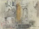 Stadtansicht by Hans Falk, 1956, mixed media, sold Mar 2021
