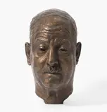Portrait by Fritz Huf, 1922, bronze, offered Mar 2021