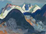 Landschaft by Carl junior Liner, 1968, gouache, sold Mar 2021