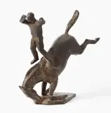 Pferdeakrobat by Werner Friedrich Kunz, bronze, sold Mar 2021