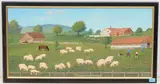 Schweine auf der Weide by Christian Vetsch, oil on board, sold Mar 2021