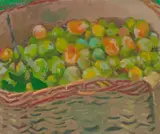 Wissi Pflümli", 1974 by Karl Landolt, oil on canvas, sold Mar 2021