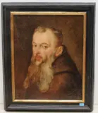 Portrait eines Geistlichen by Johann Melchior Wyrsch, oil on canvas, offered Mar 2021