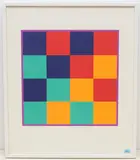 11x4:4 by Max Bill, 1970, color screenprint, sold Mar 2021