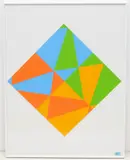 Ohne Titel by Max Bill, 1988, color screenprint, sold Mar 2021