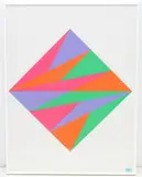 Ohne Titel by Max Bill, 1990, color screenprint, sold Mar 2021