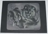 Löwenpaar by Hans Erni, 1956, color lithograph, offered Mar 2021
