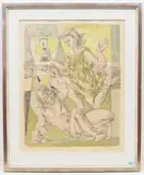 Die Zeit by Hans Erni, 1959, color lithograph, sold Mar 2021