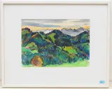 Scheidegg by Hans Knecht, 1982, oil, offered Mar 2021