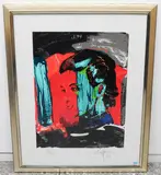 Sara by Rolf Knie, 1991, color screenprint, sold Mar 2021