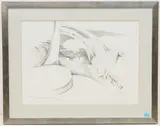 Entwürfe für Skulpturen by Silvio Mattioli, pencil, offered Mar 2021