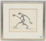 Schreitende Figur by Silvio Mattioli, 1984, watercolor, offered Mar 2021