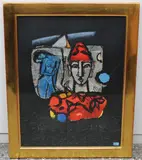 Clown by Rudolf Mirer, 1986, color lithograph, sold Mar 2021