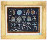Symbole by Hans Rudolf Strupler, mixed media, sold Mar 2021