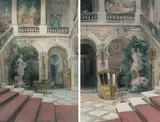 Gegenstücke by Ludwig Rösch, watercolor, sold Dec 2020