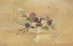 Blumenstillleben by Ryōnosuke Fukui, oil on canvas, sold Dec 2020