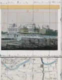 Wrapped Reichsstag (Project for Berlin) Platz der Republik, Brandenburger Tor by Christo, 1985, mixed media, sold Dec 2020
