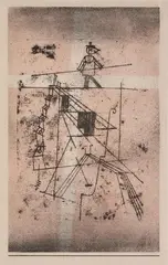 Seiltänzer by Paul Klee, 1923, Farblithografie auf BSB-Bütten, sold Dec 2020