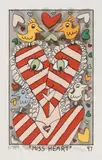 Miss Heart by James Rizzi, 1997, color lithograph, sold Dec 2020