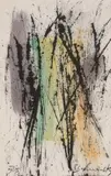 Abstrakte Komposition by Xanti Schawinsky, 1965, watercolor, sold Dec 2020