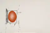 La nuit grandissante by Antoni Tàpies, 1968, lithograph, sold Dec 2020