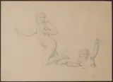 Zugeschrieben Studie, bzw by Bonaventura Genelli, pencil, offered Dec 2020