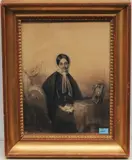 Portrait von Juliette Jeanne Pauline de Polier (1787–1865) by Genfer Schule, 19.Jh., charcoal, offered Dec 2020