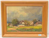 Weiler by Ota Bubeníček, oil, offered Dec 2020