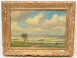 Weite Landschaft by Ota Bubeníček, oil, offered Dec 2020