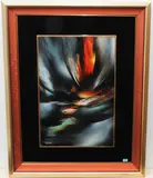 Vulcano by Leonardo Nierman, acrylic, sold Dec 2020