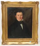 Gegenstücke: Portrait von Carl Friedrich Wilhelm Pfahler und Elisabeth Pfahler, geb by Johann Rauzi, oil on canvas, offered Dec 2020