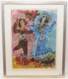 Untitled by Théo Tobiasse, color lithograph, sold Dec 2020