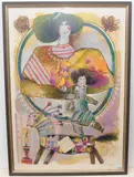 Untitled by Théo Tobiasse, color lithograph, sold Dec 2020