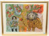 Untitled by Théo Tobiasse, color lithograph, sold Dec 2020