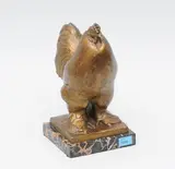 Brahma Huhn by Henri Vallette, bronze, sold Dec 2020