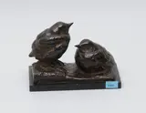 Zwei Vögel by Henri Vallette, bronze, sold Dec 2020