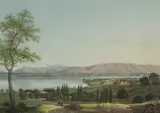 Vue de Genève prise de Pregny by Friedrich Salathé, aquatint, sold Dec 2020