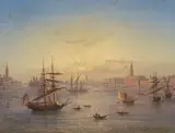 Venedig by Friedrich Horner, oil on canvas, sold Dec 2020