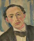 Portrait von François Laya, um 1917/20 by Maurice Barraud, oil on canvas, offered Dec 2020
