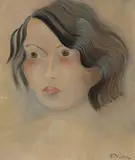 Portrait einer jungen Frau, um 1930 by Paul Biétry, oil on canvas, sold Dec 2020