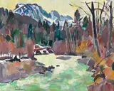 Wissbach mit Alpstein by Carl Walter Liner, oil on canvas, sold Dec 2020